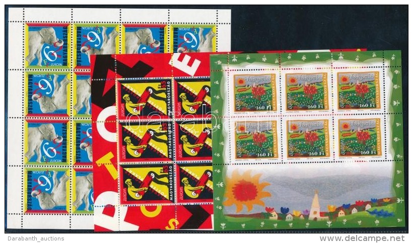 ** 2002-2004 3 Klf Europa CEPT Kis&iacute;v (17.000) / Mi 4727, 4800, 4861 Mini Sheets - Other & Unclassified