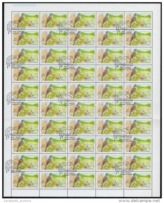 O 1999 Europa CEPT: Nemzeti Parkjaink Hajtott Teljes &iacute;vsor (50.000) / Mi 4549-4550 Folded Complete Sheets - Other & Unclassified