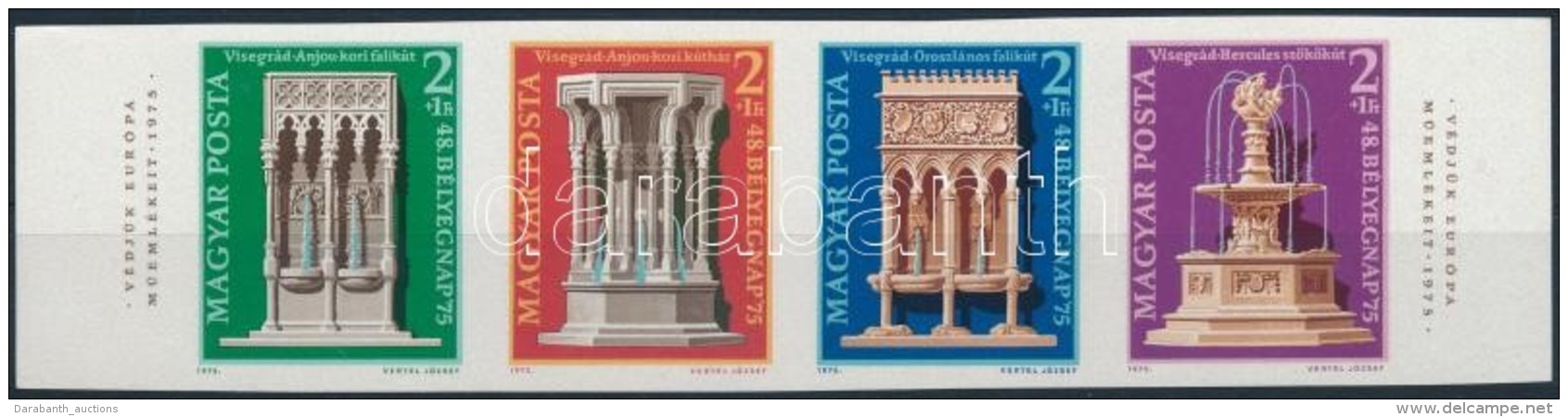 ** 1975 B&eacute;lyegnap (48.) V&aacute;gott  &iacute;vsz&eacute;li Cs&iacute;k (22.000) / Mi 3060-3063 Imperforate... - Autres & Non Classés