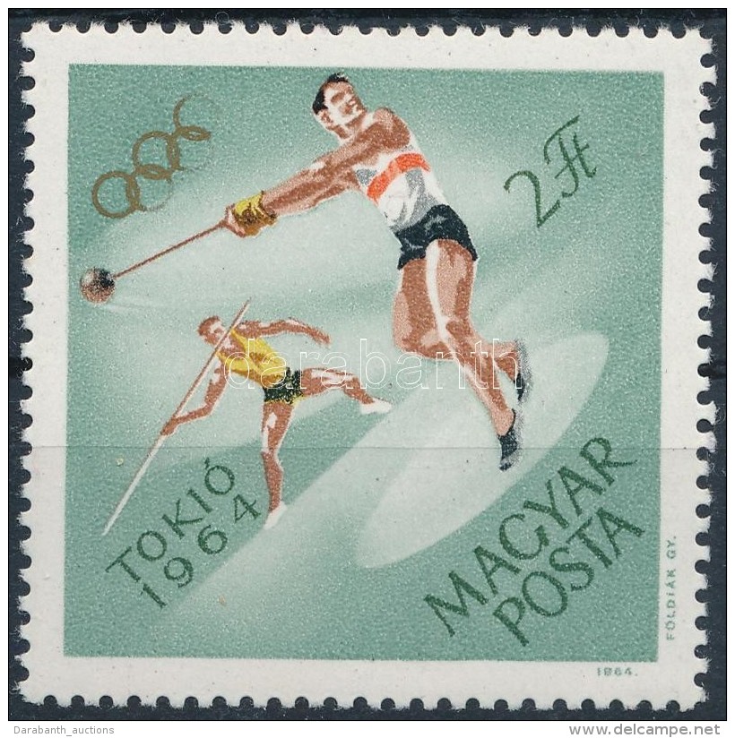 ** 1964 Olimpia (IV.) - Toki&oacute; 2Ft Az Olimpiai Karik&aacute;k R&eacute;szleges Hi&aacute;ny&aacute;val / Mi... - Autres & Non Classés