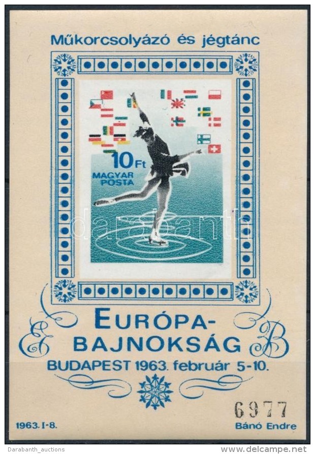 ** 1963 MÅ±korcsoly&aacute;z&oacute; &eacute;s J&eacute;gt&aacute;nc Eur&oacute;pa-bajnoks&aacute;g V&aacute;gott... - Autres & Non Classés