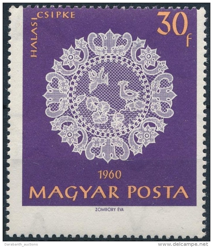 ** 1960 Halasi Csipke (I.) 30f Eltol&oacute;dott Fogaz&aacute;ssal / Mi 1661 With Shifted Perforation - Autres & Non Classés