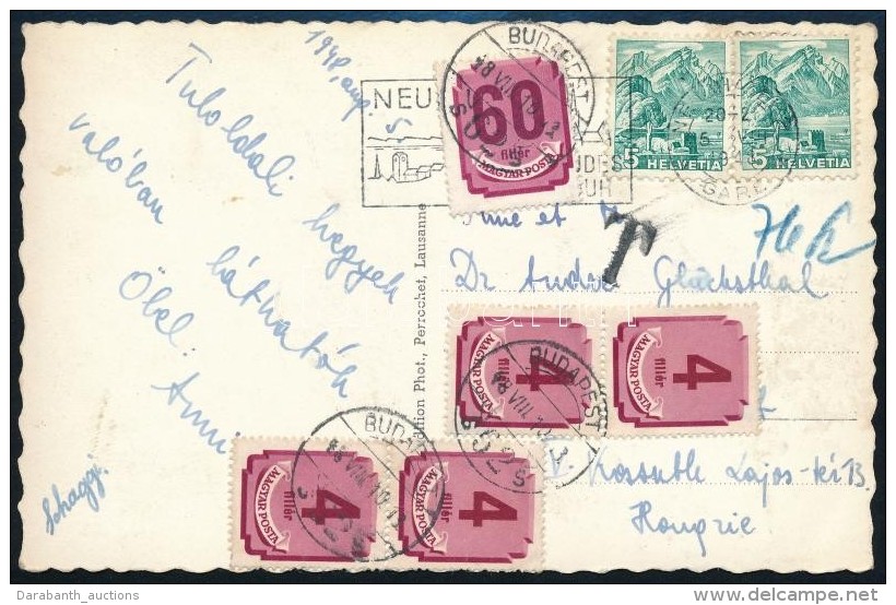 1948 K&eacute;peslap 5 B&eacute;lyeges Port&oacute;z&aacute;ssal Sv&aacute;jc - Budapest / Postcard With 5  Postage... - Otros & Sin Clasificación