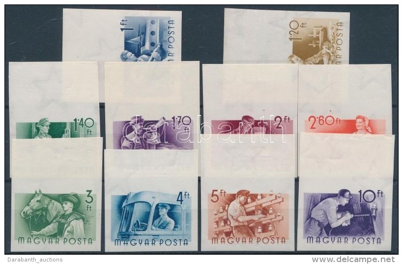 ** 1955 Munka &iacute;vsz&eacute;li V&aacute;gott Sor (30.000) / Mi 1426-1445 Imperforate Margin Set (r&aacute;ncok... - Otros & Sin Clasificación