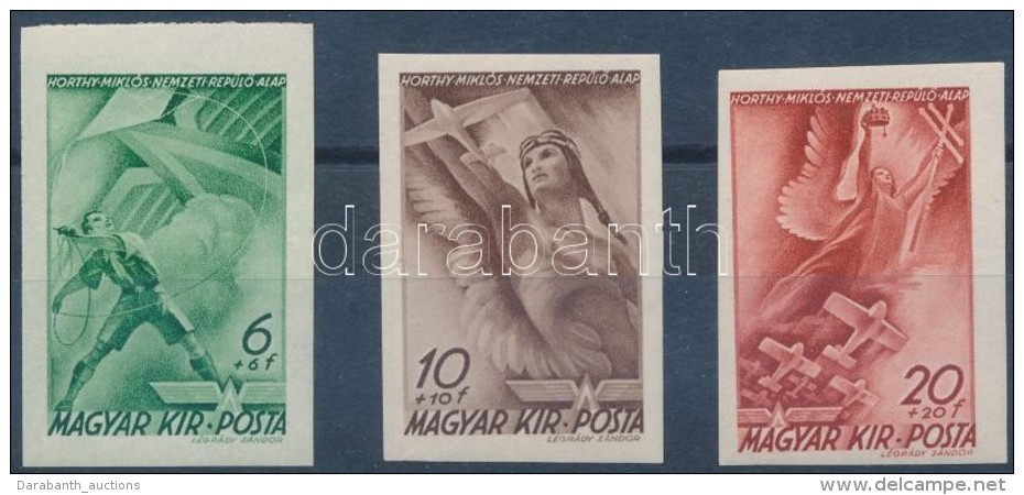 ** 1940 Rep&uuml;lÅ‘ Alap (I.) V&aacute;gott Sor (60.000) / Mi 623-625 Imperforate Set - Otros & Sin Clasificación