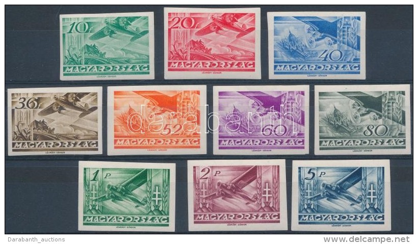 ** 1936 Rep&uuml;lÅ‘ (III.) V&aacute;gott Sor (100.000) / Mi 528-237 Imperforate Set - Otros & Sin Clasificación