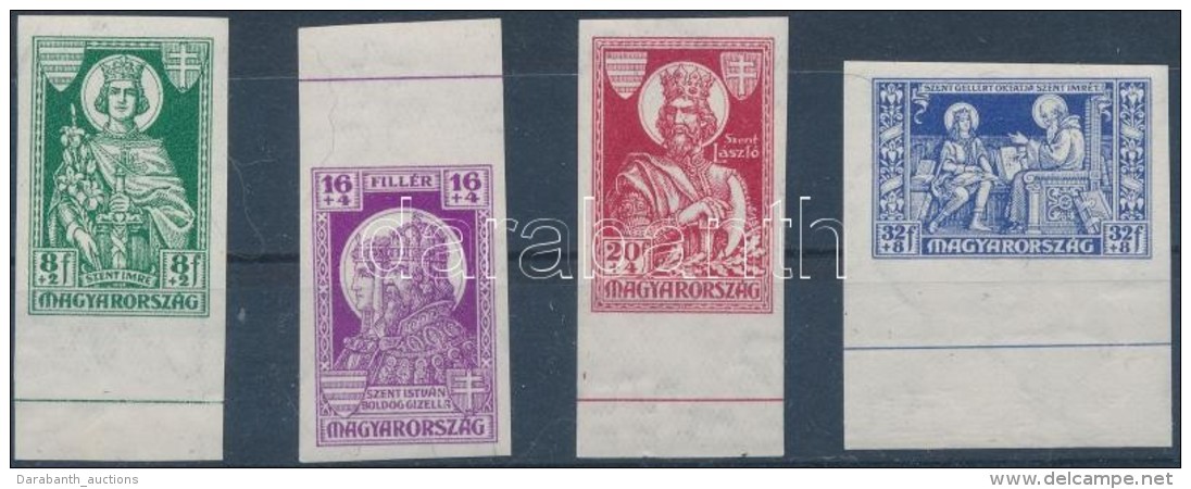 ** 1930 Szent Imre V&aacute;gott &iacute;vsz&eacute;li Sor (30.000) / Mi 463-466 Imperforate Margin Set - Otros & Sin Clasificación