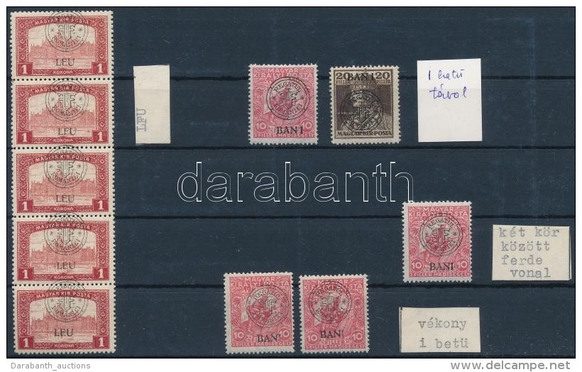 ** * Kolozsv&aacute;r 1919 6 Db B&eacute;lyeg Lemezhib&aacute;kkal, Elt&eacute;r&eacute;sekkel / 6 Stamps With... - Other & Unclassified