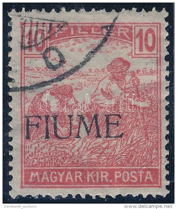 O Fiume 1918 Arat&oacute; 10f G&eacute;pi Fel&uuml;lnyom&aacute;ssal (1.200.000) / Mi 12 With Machine Overprint.... - Other & Unclassified