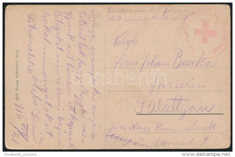 1916 T&aacute;bori Posta K&eacute;peslap / Field Postcard 'XVI. Sz. K&Oacute;RH&Aacute;ZVONAT... - Autres & Non Classés