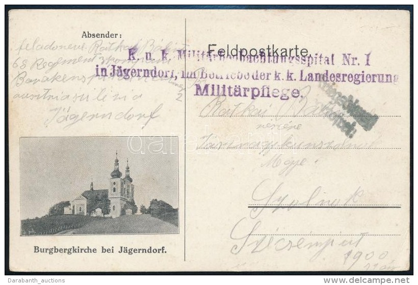 1915 T&aacute;bori Posta LevelezÅ‘lap / Field Postcard 'K.u.k. Milit&auml;rbeobachtungsspital Nr. 1. In... - Autres & Non Classés