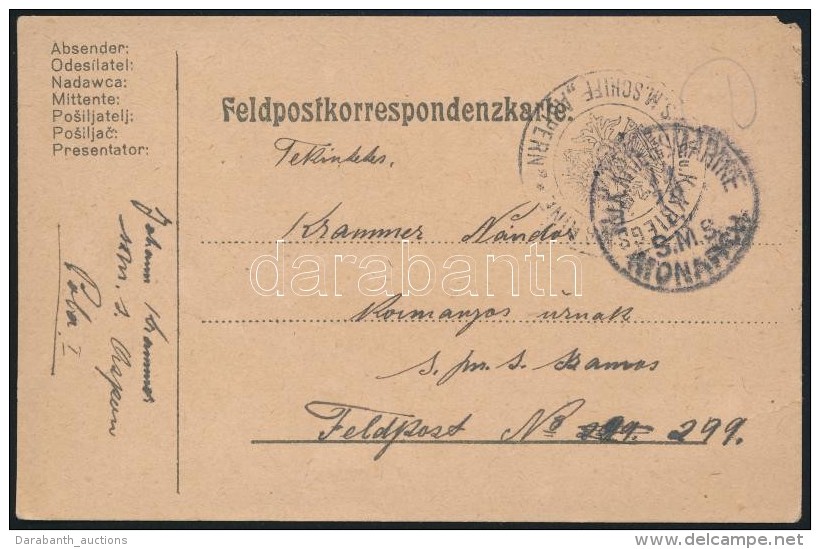 1916 3 Db T&aacute;bori LevelezÅ‘lap Johann KrammertÅ‘l A B&aacute;tyj&aacute;nak / 3 Field Postcards 'S.M. SCHIFF... - Otros & Sin Clasificación
