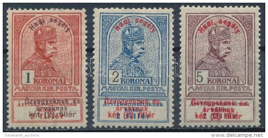 * 1914 Hadiseg&eacute;ly 1K, 2K, 5K (28.000) / Mi 159-161 - Other & Unclassified