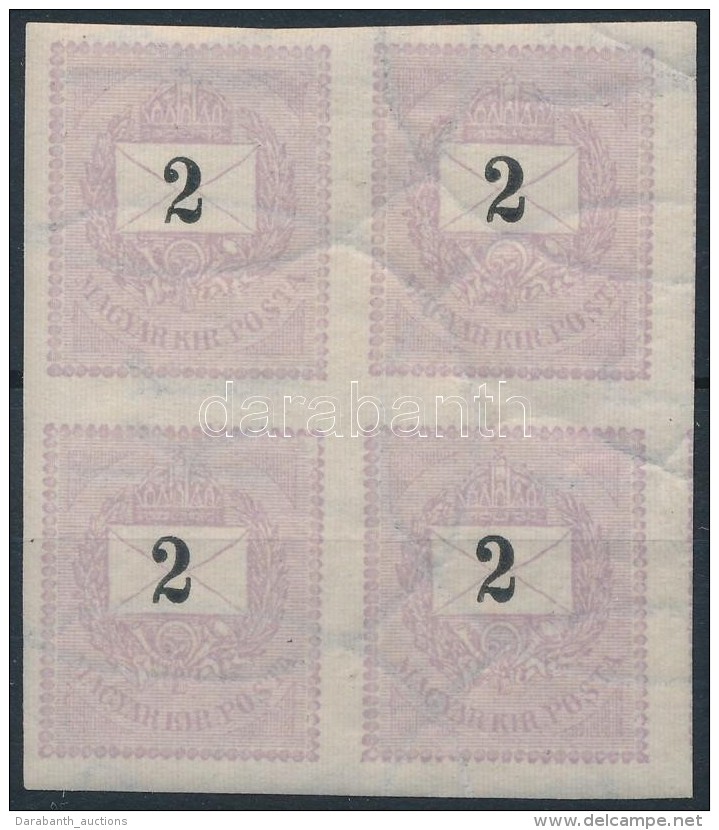 ** * 1889 2kr V&aacute;gott N&eacute;gyest&ouml;mb / Imperforate Block Of 4 - Otros & Sin Clasificación