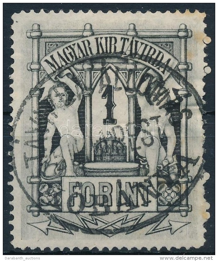 O 1874 1Ft 'T&Aacute;VIRDA &Aacute;LLOM&Aacute;S BUDAPEST KÅB&Aacute;NYA' - Autres & Non Classés