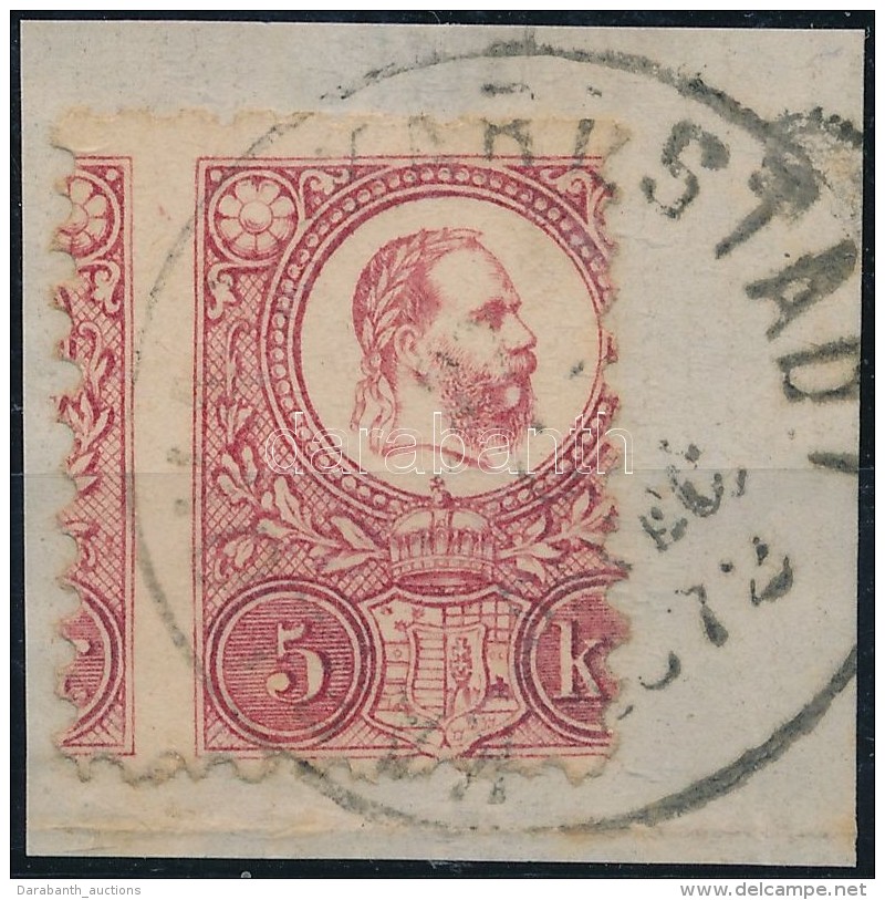 1871 R&eacute;znyomat 5kr ErÅ‘sen K&eacute;pbe Fogazva / Mi 10with Strongly Shifted Perforation 'KARLO(VAC)... - Autres & Non Classés