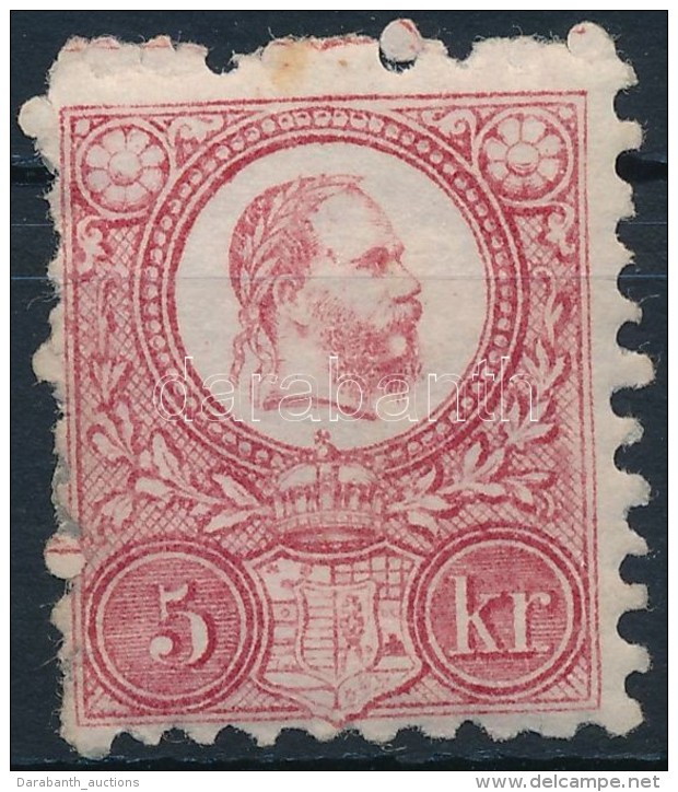 * 1871 R&eacute;znyomat 5kr (25.000) / Mi 10 (betapad&aacute;s / Gum Disturbance) - Otros & Sin Clasificación