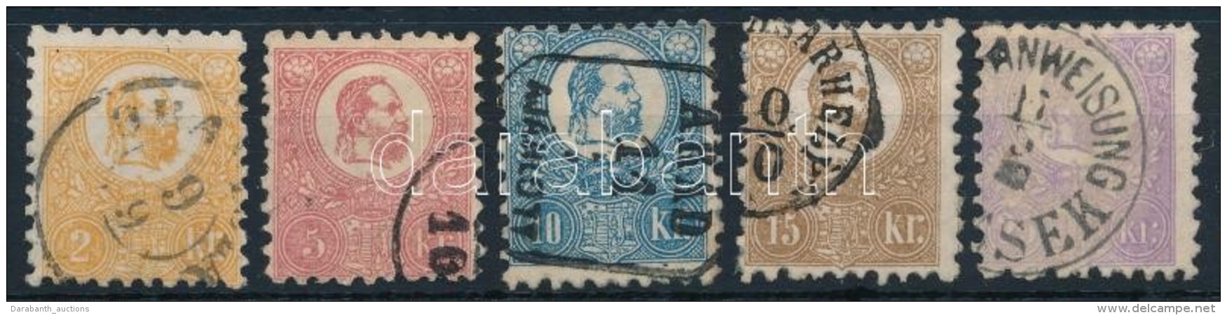 O 1871 KÅ‘nyomat Sor 3kr N&eacute;lk&uuml;l, Sz&eacute;p MinÅ‘s&eacute;g / Mi 1, 3-6, Good Quality - Otros & Sin Clasificación