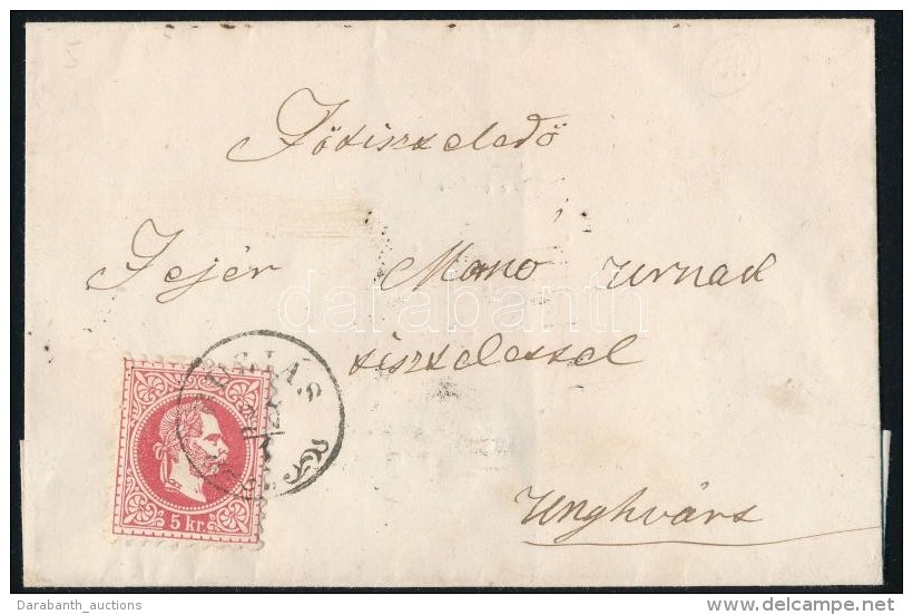 1871 5kr Lev&eacute;len / On Cover 'BUZI&Aacute;S' - 'TEMESV&Aacute;R' - Unghv&aacute;r - Otros & Sin Clasificación