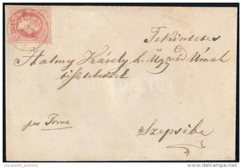 ~1870 5kr Lev&eacute;len / On Cover 'PELS&Uuml;CZ' - 'SZEPSI' - Otros & Sin Clasificación