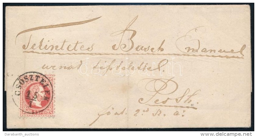 1868 5kr Lev&eacute;len 'CSÅSZTELEK' - 'NAGY-KIKINDA' - Pesth - Autres & Non Classés