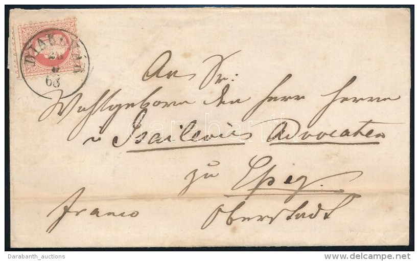 1868 5kr Lev&eacute;len 'DIAKOV&Aacute;R' - 'ESSEK' - Autres & Non Classés