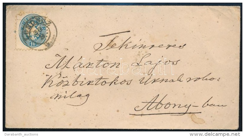 ~1864 10kr Lev&eacute;len / On Cover 'LOSSONCZ' - 'PESTH' - 'ABONY B.H.' - Other & Unclassified