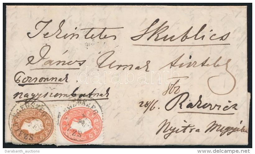 1862 5kr + 10kr Lev&eacute;len / On Cover 'SZALA-EGERSZEG' - 'OEDENBURG' - 'PRESSBURG' - Rakovicz - Autres & Non Classés