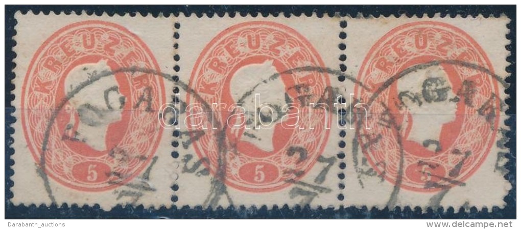 O 1861 5kr H&aacute;rmascs&iacute;k / Stripe Of 3 'FOGARAS' - Otros & Sin Clasificación