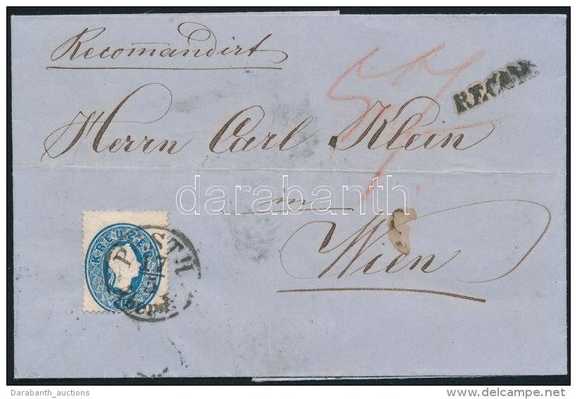 1861 15kr + A H&aacute;toldalon Elv&aacute;gott 1858 10kr Vegyes B&eacute;rmentes&iacute;t&eacute;s Aj&aacute;nlott... - Otros & Sin Clasificación