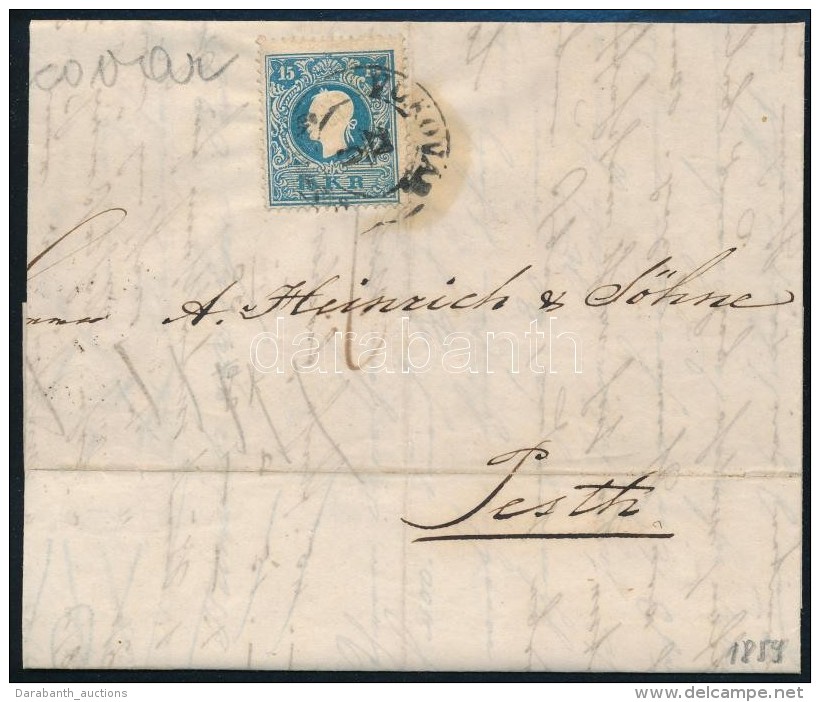 1859 15kr Lev&eacute;len / On Cover ,,VUKOVAR' - ,,PESTH' - Otros & Sin Clasificación