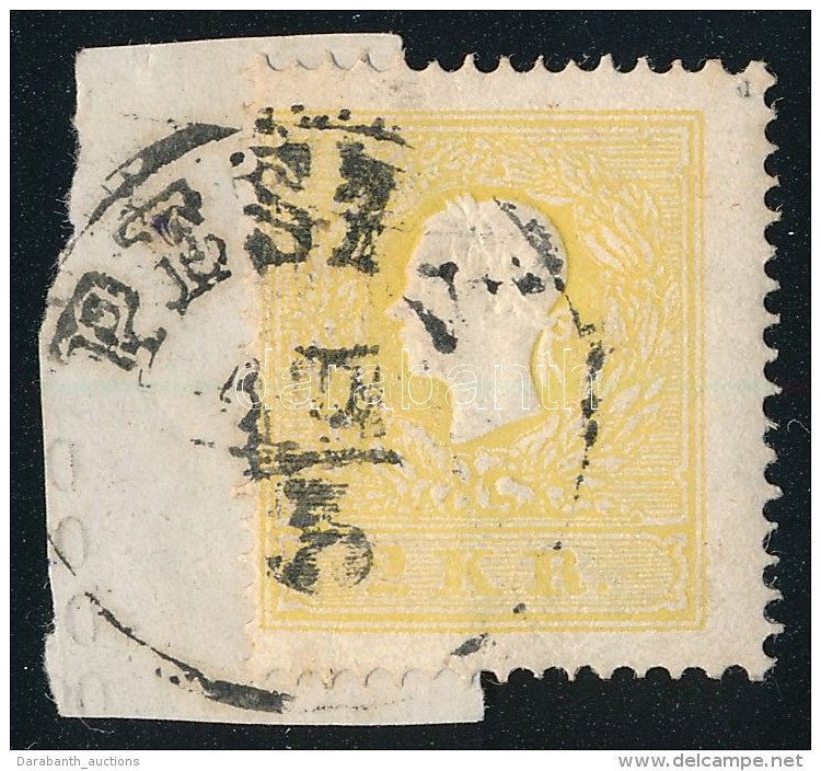 O 1858 2kr II S&aacute;rga / Yellow 'PESTH' Certificate: Steiner - Otros & Sin Clasificación