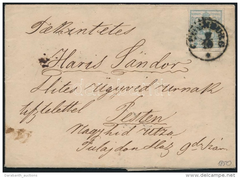 1850 9kr I Lev&eacute;len / On Cover 'OEDENBURG' - 'PESTH' - Otros & Sin Clasificación