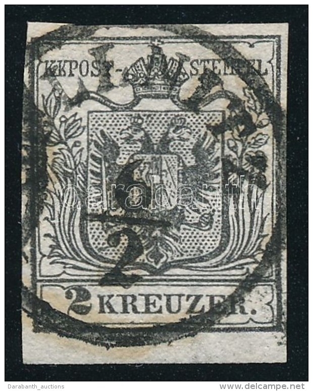 O 1850 2kr HP Ib Fekete / Black '(G&Ouml;)LLNITZ' Certificate: Steiner - Autres & Non Classés