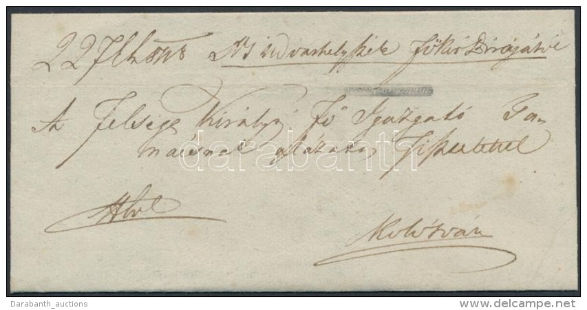 1848 Ex Offo Negat&iacute;v / Negative '(SZIT)AS KERESZTUR' - Kolozsv&aacute;r - Autres & Non Classés