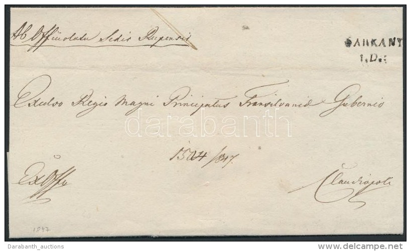 1847 Ex Offo 'S&Aacute;RK&Aacute;NY' - Kolozsv&aacute;r - Autres & Non Classés