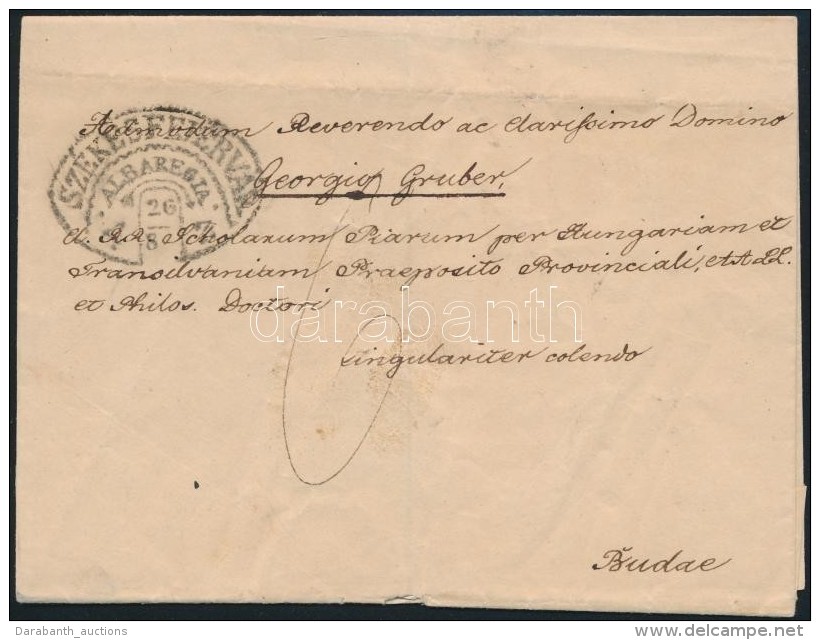 1847 Lev&eacute;l 6kr Port&oacute;val / Cover With 6kr Postage Due 'SZ&Eacute;KESFEH&Eacute;RV&Aacute;R /... - Other & Unclassified