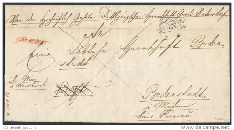 1846 Franco 'G&Uuml;NS' + Piros / Red 'Franco' - Bodenstadt Signed: Puschmann - Otros & Sin Clasificación