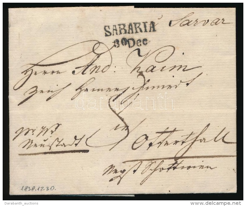 1838 Franco Lev&eacute;l 'SABARIA' - Ottental - Otros & Sin Clasificación