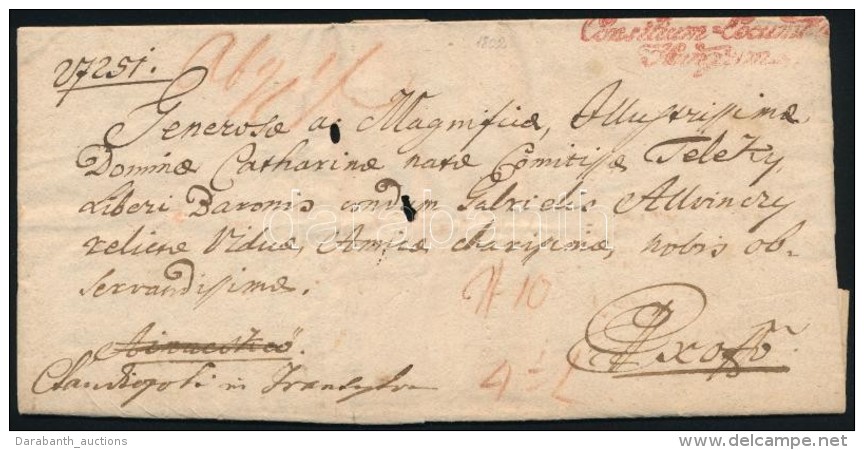 1802 Ex Offo Piros / Red 'Consilium Locumte Hungcum' - Andere & Zonder Classificatie