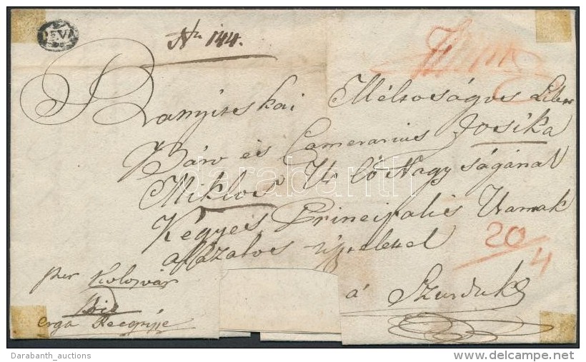 1838 Port&oacute;s Lev&eacute;l / Unpaid Cover 'DEVA' - Otros & Sin Clasificación