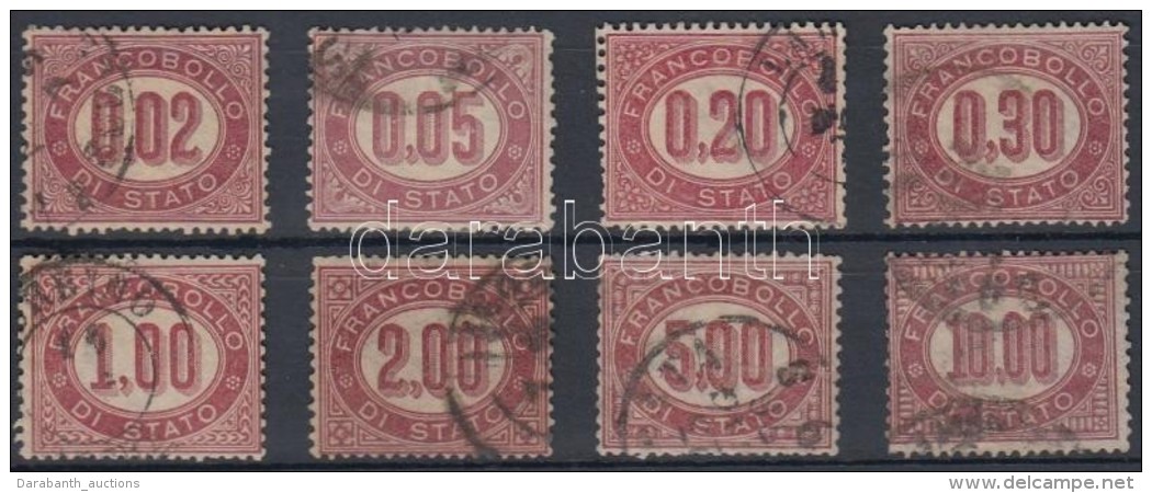 O 1875 Hivatalos Sor Mi 1-8 - Other & Unclassified