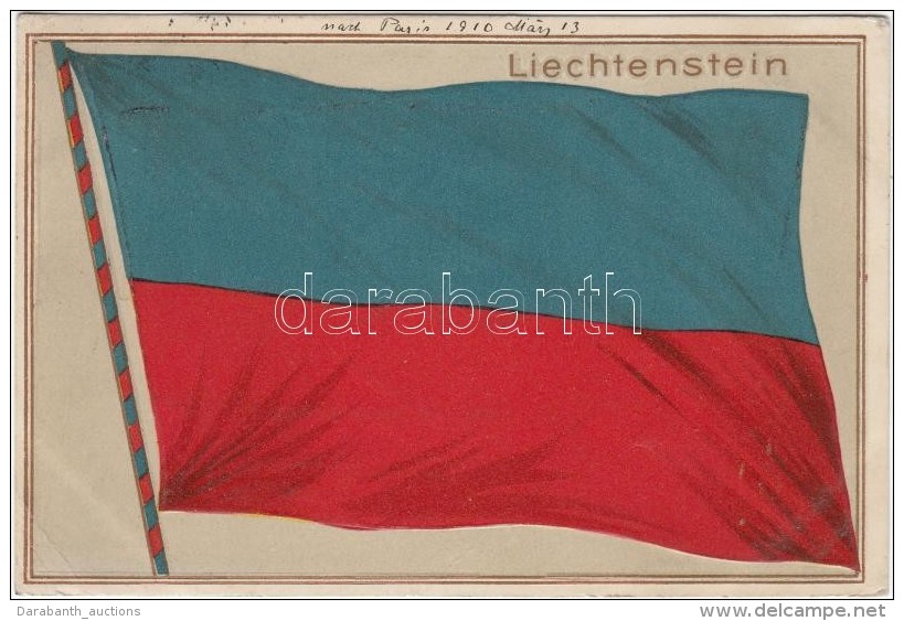 T2/T3 Liechtenstein / National Flag Of Liechtenstein. HGZ &amp; Co. No. 11671. Emb. Litho (EK) - Sin Clasificación