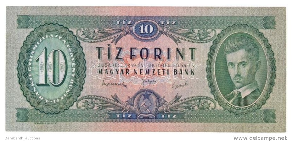 1949. 10Ft T:I / Hungary 1949. 10 Forint C:UNC
Adamo F2 - Non Classés