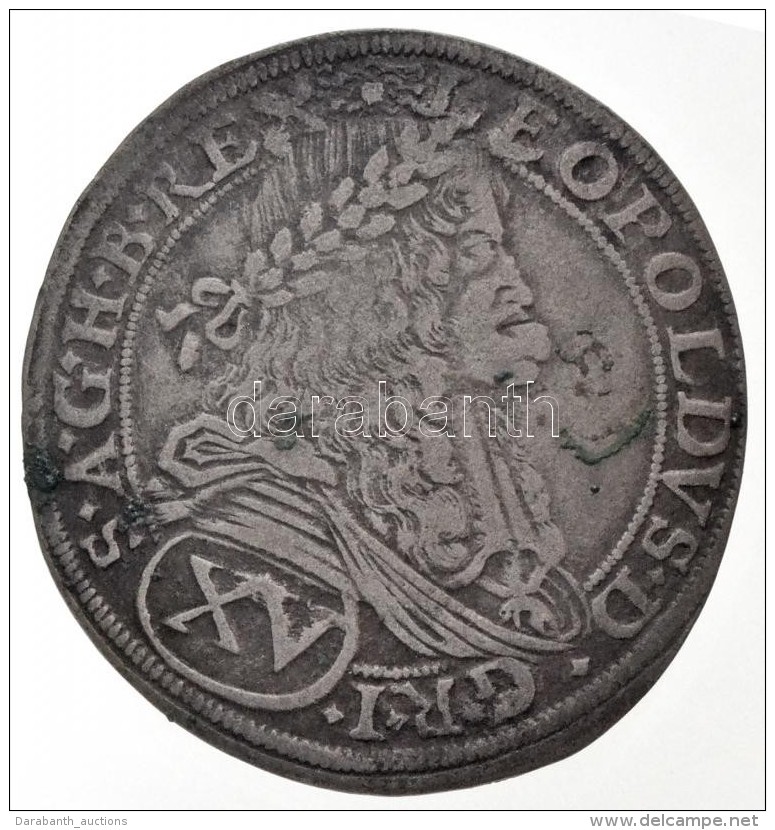 1674. 15kr Ag 'I. Lip&oacute;t' Pozsony (5,42g) T:1-,2 Kis Patina /  
Hungary 1674. 15 Kreuzer Ag 'Leopold I'... - Non Classés