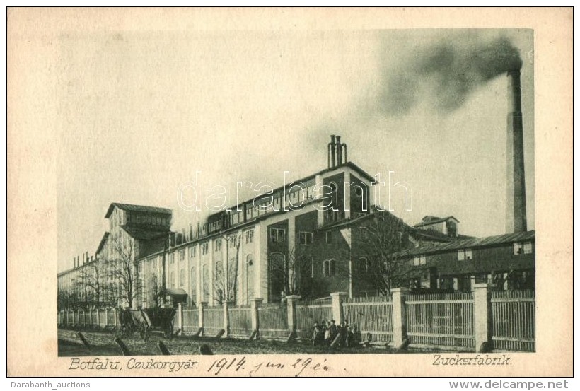 * T2/T3 Botfalu, Bod, Brenndorf; Cukorgy&aacute;r. H.S.M. 15015. 'Gravur' / Zuckerfabrik / Sugar Factory - Sin Clasificación