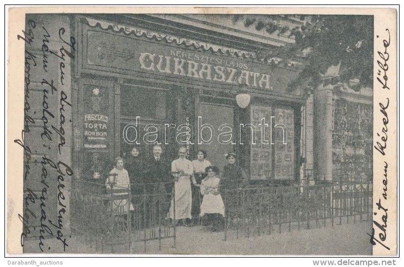 T2/T3 Kolozsv&aacute;r, Cluj; Keresztesi Lajos Cukr&aacute;szata &eacute;s Levele / Confectionery, Letter Of The... - Sin Clasificación