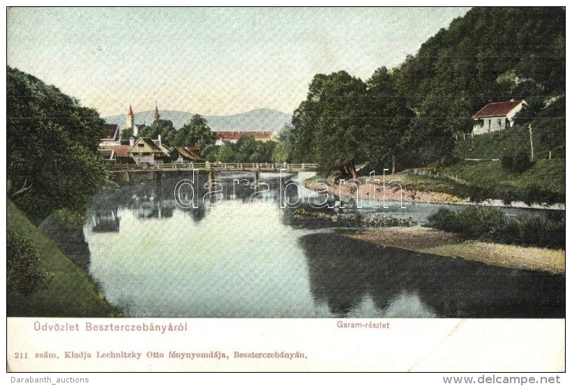 ** T2 Beszterceb&aacute;nya, Banska Bystrica; Garam R&eacute;szlet. Lechnitzky Otto 211. / River Bank - Non Classés