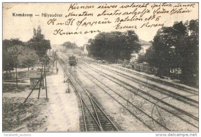 T2/T3 Kom&aacute;rom, Kom&aacute;rno; P&aacute;lyaudvar, Vas&uacute;t&aacute;llom&aacute;s / Railway Station (fl) - Sin Clasificación