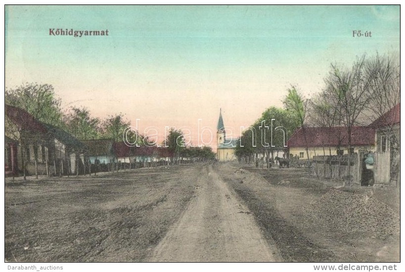 T2 KÅ‘h&iacute;dgyarmat, Kamenn&eacute; Darmoty; FÅ‘ &uacute;t Templommal / Main Street With Church - Sin Clasificación